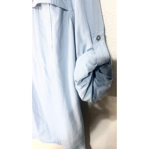 Orvis Men’s Blue Long Sleeve Fishing Shirt Size XL Vented Performance Button Up - Picture 3 of 6